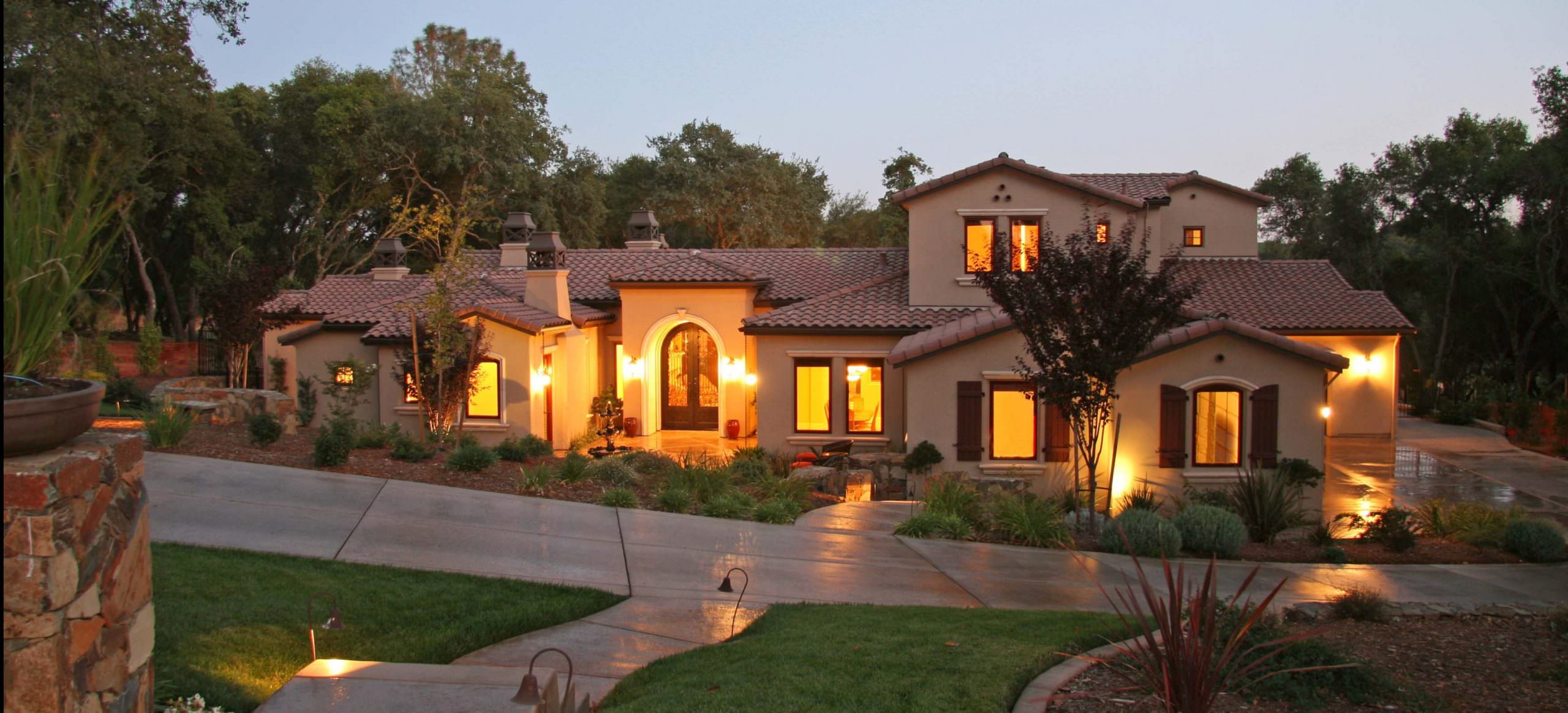 El Dorado Hills Mediterranean Estate Landmark Builders, Trusted
